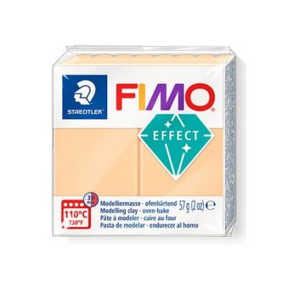 Modelovacia hmota, 57 g, polymérová, FIMO "Effect", pastelovo broskyňová