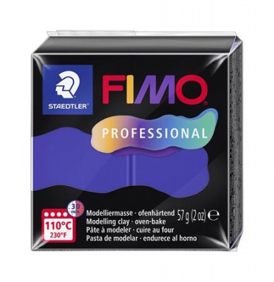 Modelovacia hmota, 57 g, vypaľovacia, FIMO „Professional“, kráľovská modrá