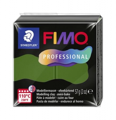 Modelovacia hmota, 57 g, vypaľovacia, FIMO „Professional“, listová zelená