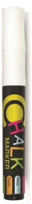 Kriedový popisovač, 2,5 mm, 1 ks/blister, FLEXOFFICE "Chalkmarker", biela