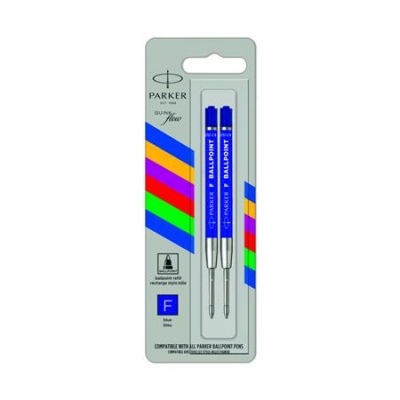 Náplň do guľôčkových pier, F, economy, PARKER "Royal", modrá