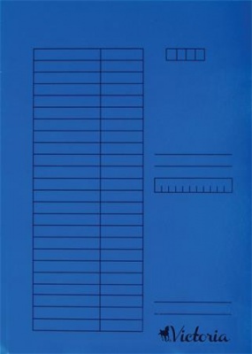 Rýchloviazač, kartón, A4, VICTORIA OFFICE, modrý