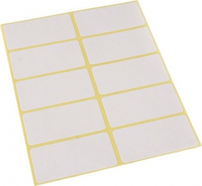 Etikety, 25x50 mm, 60 etikiet/bal