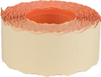 Cenové etikety, 25x16 mm, odstrániteľné, pastelová oranžová
