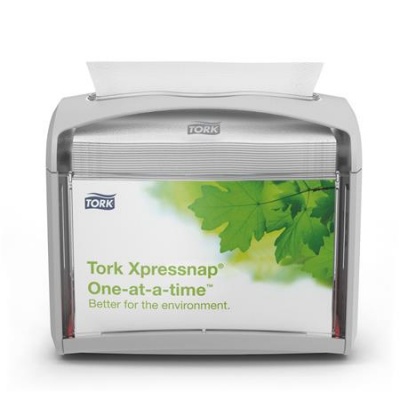 Zásobník na servítky, 16,9x20,1x14,1 cm, N4 systém, Signature line, TORK "Xpressnap®", sivá