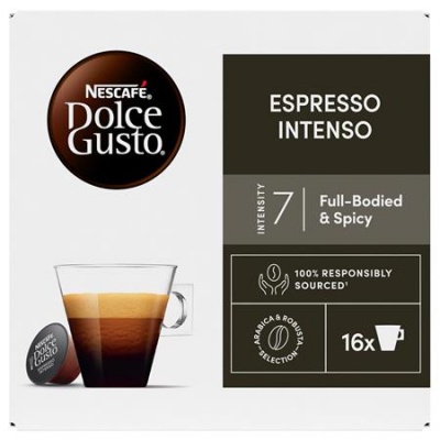Kávové kapsule, 16 ks,  NESCAFÉ DOLCE GUSTO "Espresso Intenso"