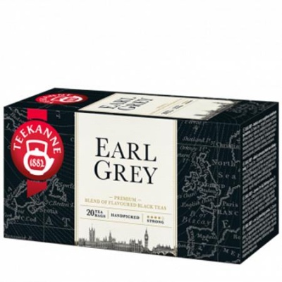 Čierny čaj, 20x1,65 g, TEEKANNE, "Earl grey"