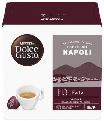 Kávové kapsule, 16 ks, NESCAFÉ DOLCE GUSTO "Espresso Napoli"