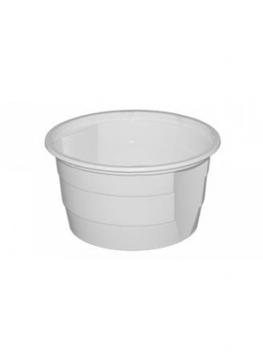 Plastová miska na guláš, 750 ml, 50 ks, biela