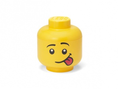 Úložný box, malý, hlava, LEGO, Silly