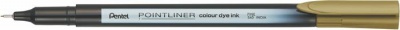Liner, 0,4 mm, PENTEL "Pointliner", zlatohnedý