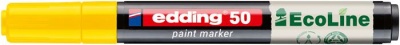 Lakový popisovač, 2-3 mm, EDDING "50", žltý 
