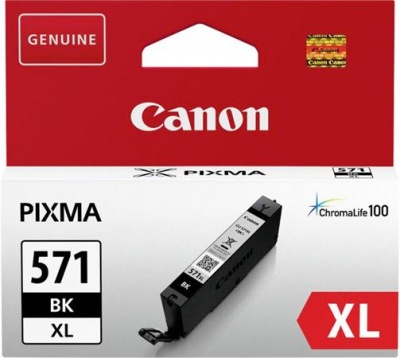 CLI-571XL náplň do talčiarní Pixma MG 5700 Series/6800 Series/7700 Series, CANON, čierna, 11 ml