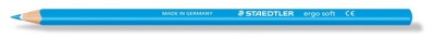 Farebná ceruzka, trojhranná, STAEDTLER "Ergo Soft 157", svetlomodrá
