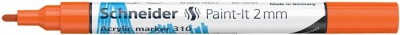 Akrylový popisovač, 2 mm, SCHNEIDER "Paint-It 310", oranžový