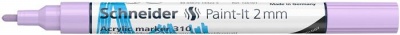 Akrylový popisovač, 2 mm, SCHNEIDER "Paint-It 310", pastelovo fialový