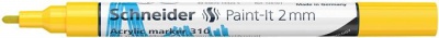 Akrylový popisovač, 2 mm, SCHNEIDER "Paint-It 310", žltý