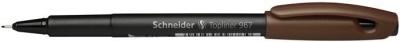 Liner, 0,4 mm, SCHNEIDER "Topliner 967", hnedý