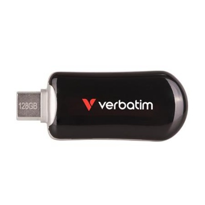 USB kľúč, 128GB, USB-C 3.2 Gen1, VERBATIM "Plectra", čierny