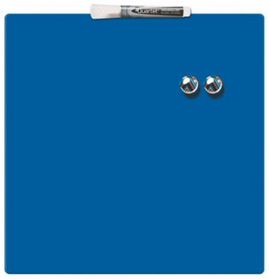 Odkazová tabuľa, magnetická, popisovateľná, modrá, 36x36 cm, NOBO/REXEL