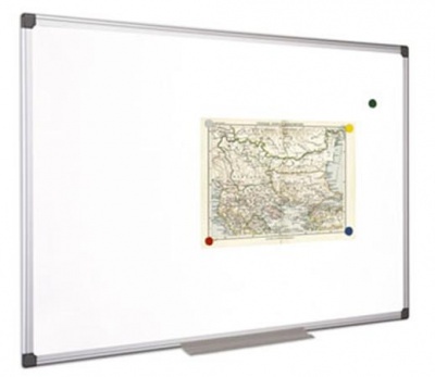 Biela tabuľa, magnetická, 120x240 cm, hliníkový rám, VICTORIA VISUAL