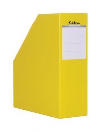 Zakladač, kartónový, 90 mm, VICTORIA OFFICE, žltý