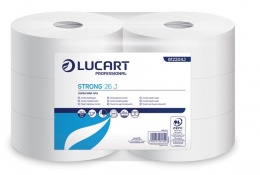 Toaletný papier, 2-vrstvový, maxi, priemer: 26 cm, LUCART "Strong", optimum biely