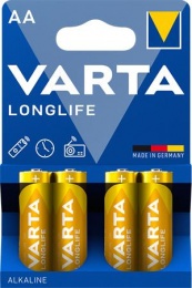 Batéria, AA, tužková, 4 ks, VARTA "Longlife"