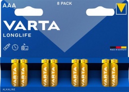 Batéria, AAA mikro, 8 ks, VARTA "Longlife"