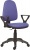 Kancelárska stolička, čalúnená, LX opierky rúk, "Megane", modrá-čierna