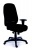 Manžérska stolička, synchrónová mechanika, čalúnená, čierny podstavec, MaYAH "Chief", čierna
