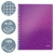 Špirálový zošit, A4, štvorčekový, 80 listov, LEITZ "Wow", fialový