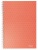 Špirálový zošit, A5, štvorčekový, 80 listov, ESSELTE  "Colour`Breeze", koralová