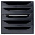 Úložný box na dokumenty, plastový, 5-zásuvkový, EXACOMPTA "Ecobox ExoBlack", čierny