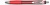 Gélové pero, 0,25 mm, stláčací mechanizmus, FLEXOFFICE, "G.master", červené
