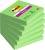 Samolepiaci bloček, 76x76 mm, 6x90 listov, 3M POSTIT "Super Sticky", zelená