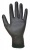 Montážne rukavice, na dlani namočené do polyuretánu, veľkosť: 8, čierne