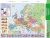 Učebná pomôcka, A4, STIEFEL "Európa domborzata/Európa vaktérképpel" - "Pohoria Európy/Slepá mapa Európy" - výrobok v MJ